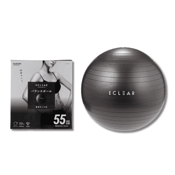 ELECOM - ECLEAR SPORTS 瑜珈球 (55 cm) -黑色