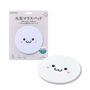 ELECOM - 日本設計 可愛笑臉滑鼠墊 -白色
