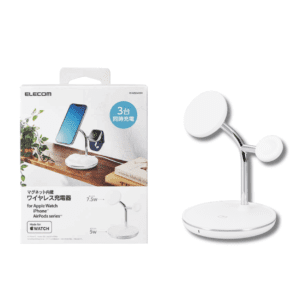 ELECOM - MfA認證 三合一 磁吸無線充電座｜iPhone/AirPods/Apple Watch