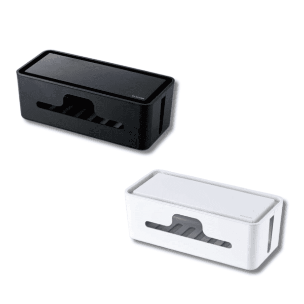 ELECOM - Cable Box 電線收納盒｜長款｜兩側開縫