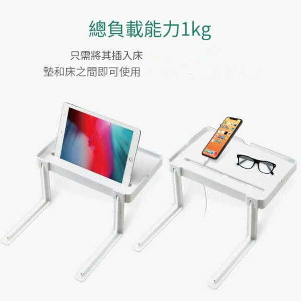 ELECOM - 床頭充電架 置物架 床頭支架 床邊收納檯【白色】 - Image 5