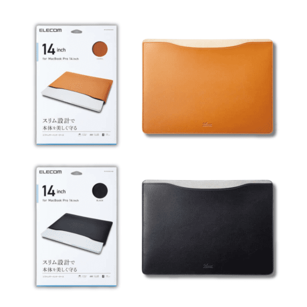 ELECOM - MacBook【14吋用】皮革電腦保護套 收納袋BM-IBSVM2214