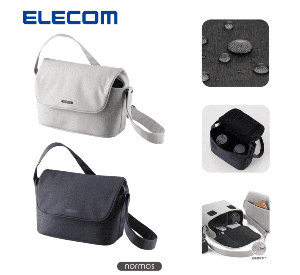 ELECOM - Normas單反相機單肩包｜可移動擋板 魔術貼 防水 可調節肩帶 休閒多功能相機袋 - Image 2