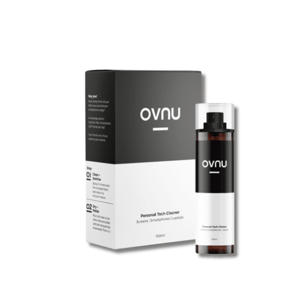 OVNU -電子專用便攜消毒噴霧套裝｜消毒清潔噴霧（100ml）＋ 專用抗菌毛巾（2條）