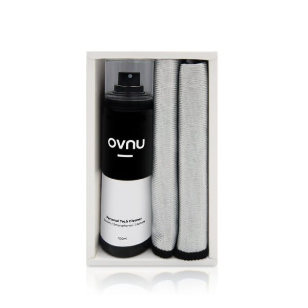 OVNU -電子專用便攜消毒噴霧套裝｜消毒清潔噴霧（100ml）＋ 專用抗菌毛巾（2條） - Image 2