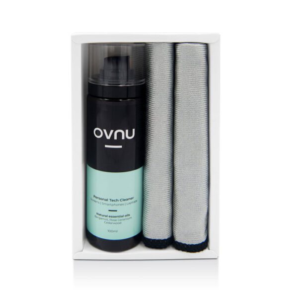 OVNU-電子專用佛手柑淨化除菌噴霧套裝｜精油消毒清潔噴霧（100ml）+ 專用抗菌毛巾（2條） - Image 2
