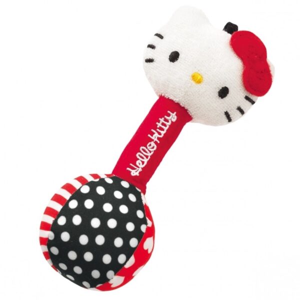 Combi - 【Hello Kitty】嬰兒布料手搖鈴玩具｜鈴鐺聲｜啞鈴型狀 - Image 4