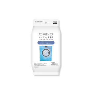 ELECOM - “CAND” 洗衣機&空調用清潔紙巾 -20張｜家用電器｜清除泛黃、焦油漬、塵埃、指印等頑固污漬｜電解水