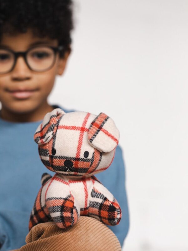 BON TON TOYS - 正品「Miffy / Snuffy」坐姿紅米色白格紋米菲兔公仔 - Image 10