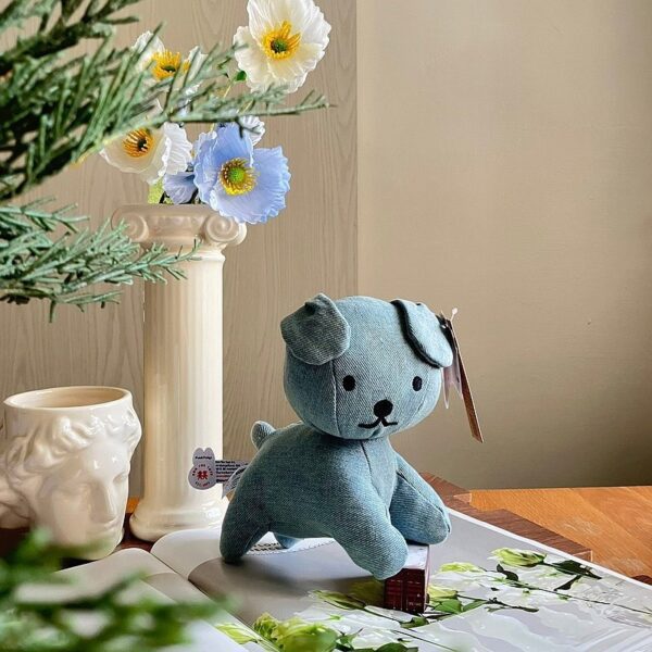 BON TON TOYS「Miffy / Snuffy」坐姿淺色水洗牛仔布公仔 - Image 9