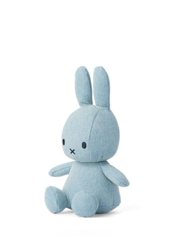 BON TON TOYS「Miffy / Snuffy」坐姿淺色水洗牛仔布公仔 - Image 3