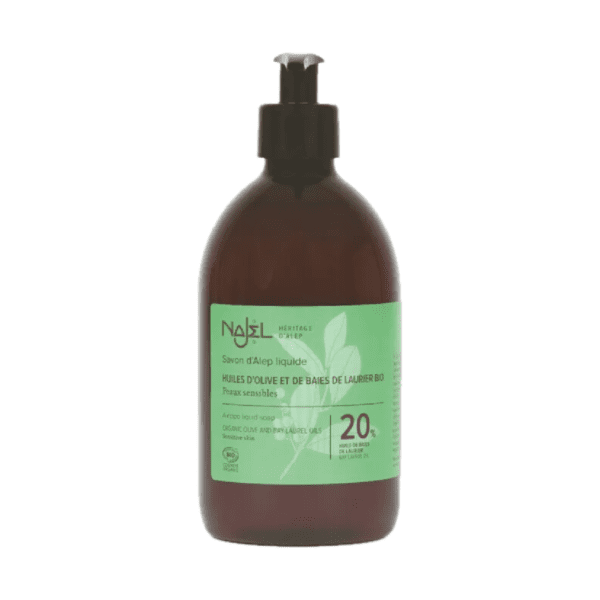 NAJEL 20%月桂油 有機阿勒坡皂液 500ml