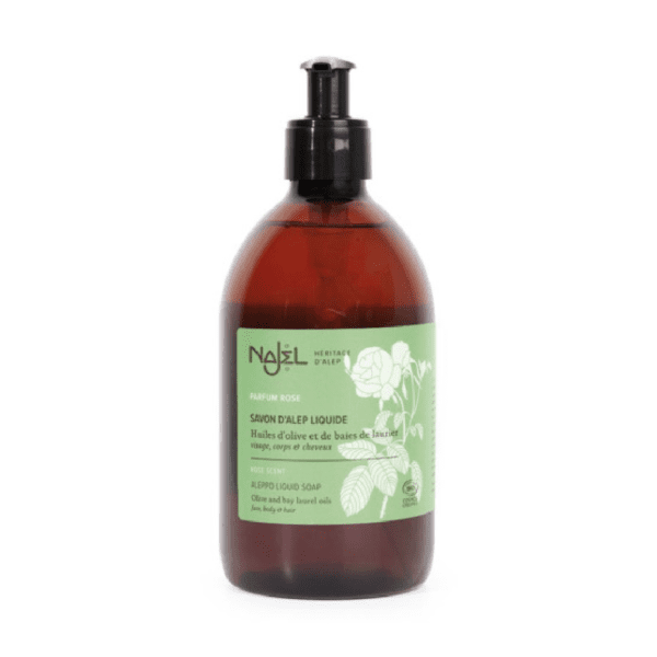 NAJEL 5%月桂油 大馬士革玫瑰水 有機阿勒頗皂液 500ml