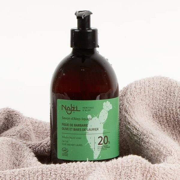 NAJEL 20%仙人掌種子油 天然阿勒坡皂液 500ml - Image 2