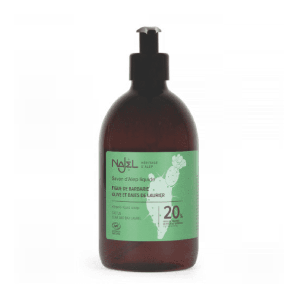NAJEL 20%仙人掌種子油 天然阿勒坡皂液 500ml