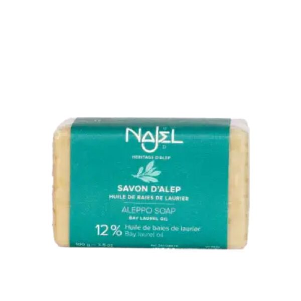NAJEL 12%月桂油 阿勒坡手工古皂 100g (所有膚質適用) - Image 2