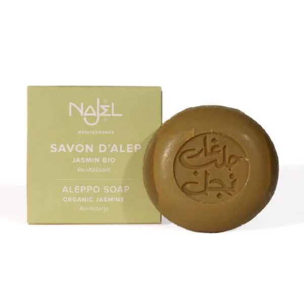 NAJEL 5%月桂油 有機茉莉精油 阿勒坡手工古皂 100g (所有膚質適用) - Image 2