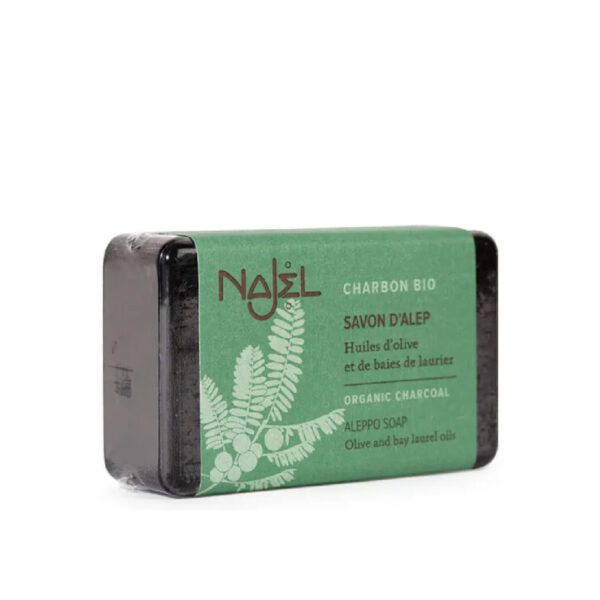 NAJEL 5%月桂油 有機炭 阿勒頗天然手工古皂 100g (中性肌膚適用)