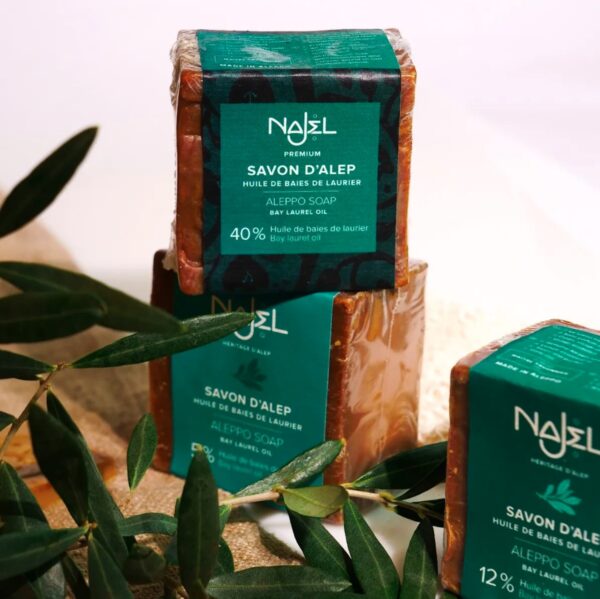 NAJEL 40%月桂油 阿勒坡手工古皂 185g (油性膚質適用) - Image 2