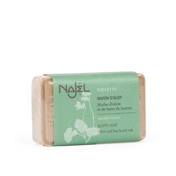 NAJEL 5%月桂油 有機紫羅蘭 阿勒坡手工古皂 100g (所有膚質適用)