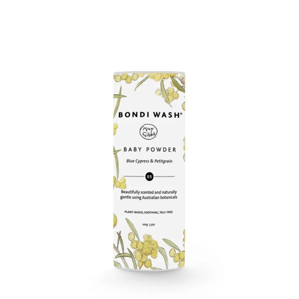 BONDI WASH 藍絲柏 & 苦橙葉寶寶爽身粉 100g MAY GIBBS限定版 - (為寶寶幼嫩肌膚與敏感性肌膚) (澳洲製造)