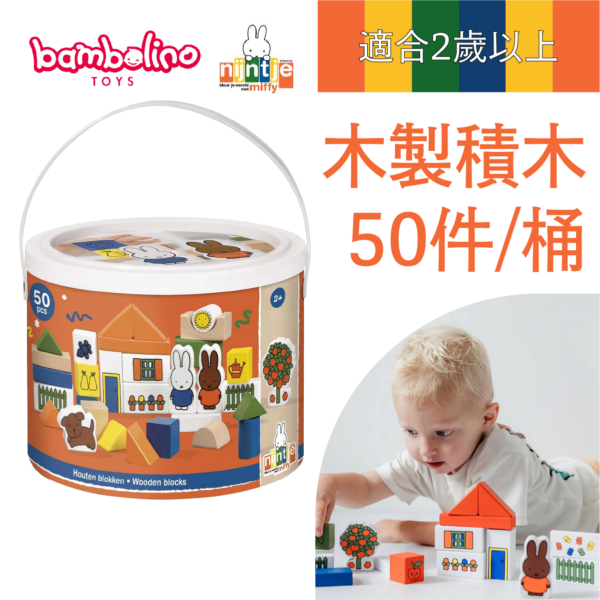 Bambolino Toys Nijntje Miffy Bambolino 木製積木玩具 - 教育玩具 50 件 (2 歲以上) - Image 2