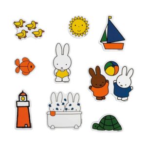 Bambolino Toys Nijntje Miffy 嬰幼兒泡泡浴玩具 9件裝 (適合 10 個月以上的兒童)