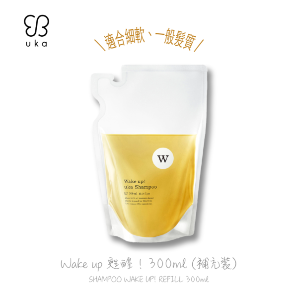 uka Wake up! 甦醒！洗髮露 300ml (補充裝) - Image 2