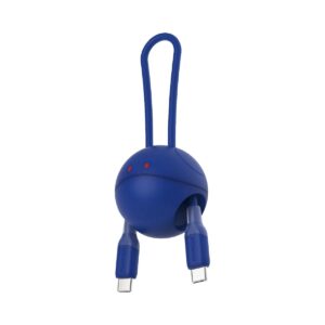 Momax PIN POP Find My全球定位器 Haro 哈囉-藍 | 附有 USB-C 便攜充電線