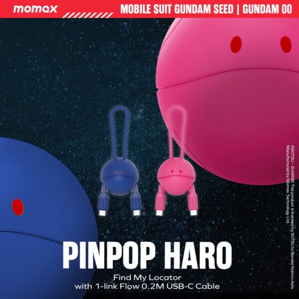 Momax PIN POP Find My全球定位器 Haro 哈囉-藍 | 附有 USB-C 便攜充電線 - Image 3