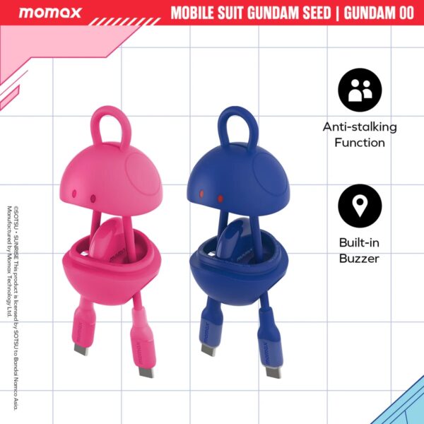Momax PIN POP Find My全球定位器 Haro 哈囉-藍 | 附有 USB-C 便攜充電線 - Image 5