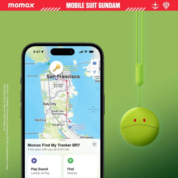 Momax PIN POP Find My全球定位器 Haro 哈囉-綠 - Image 4