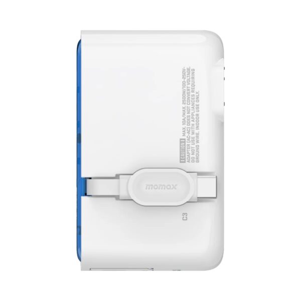 Momax 1-World+ Flow 35W 伸缩充電線旅行插座 (70厘米) | 附有 USB-C 充電線 - Image 8