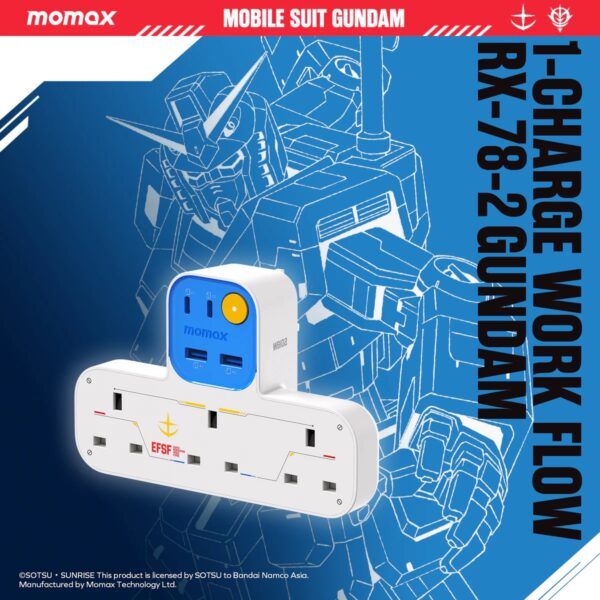 Momax 1-Charge Work Flow USB + 3口T型插座 - Image 4