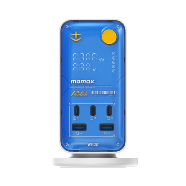 Momax 1-Charge Work-Flow 6 插座數位顯示電源盒 (附 35W USB GaN 快速充電) - Image 5