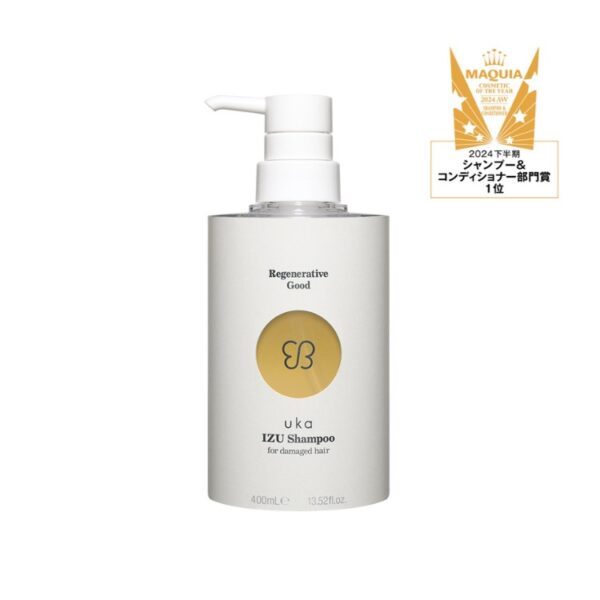 uka IZU 森肽賦活修護洗髮露 400ml (適合受損髮質/粗硬髮) - Image 3
